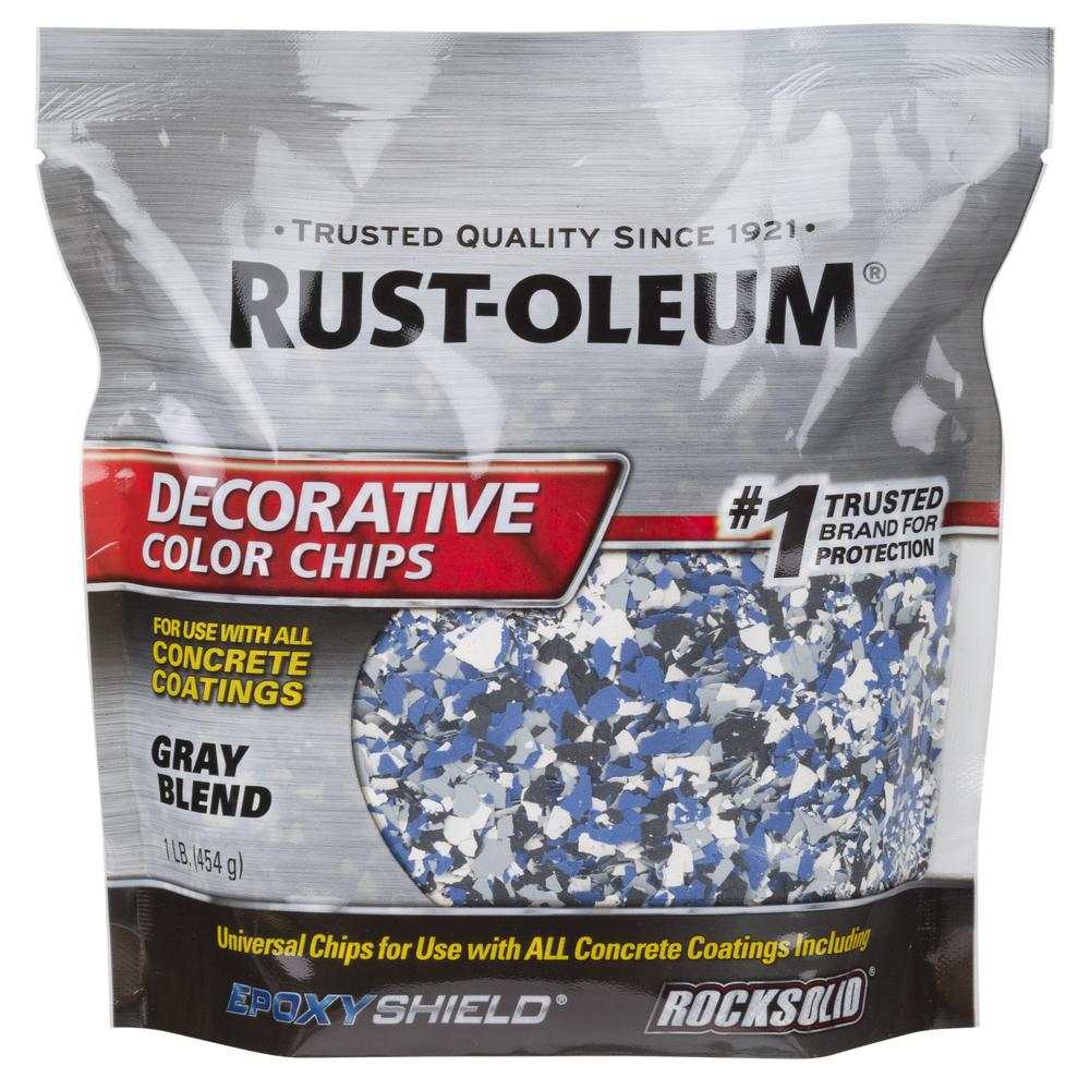 Rust Oleum 1 Lb Gray Decorative Color Chips 301359 The Home Depot