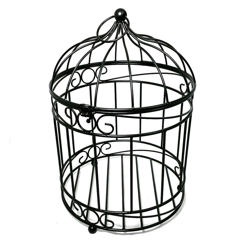 Patio Life 12 in. Dia Casablanca Bird Cage Steel Planter81028 The