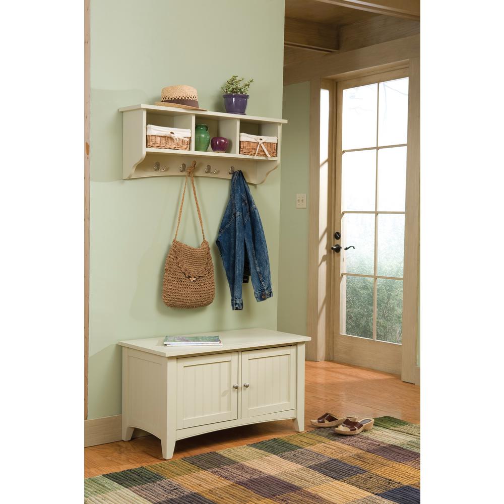 Alaterre Furniture Shaker Cottage Sand Hall Tree With Storage Alaterre Furniture Shaker Cottage Sand Hall Tree With Storage