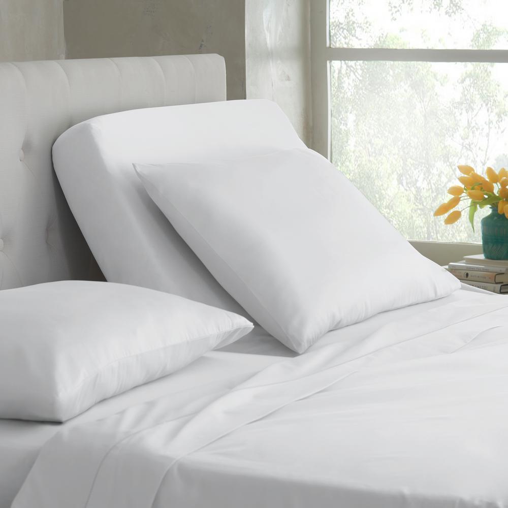 Martex Split King T400 5 Piece White Cotton Sheet Set Split King T400 5 Piece White Cotton Sheet Set