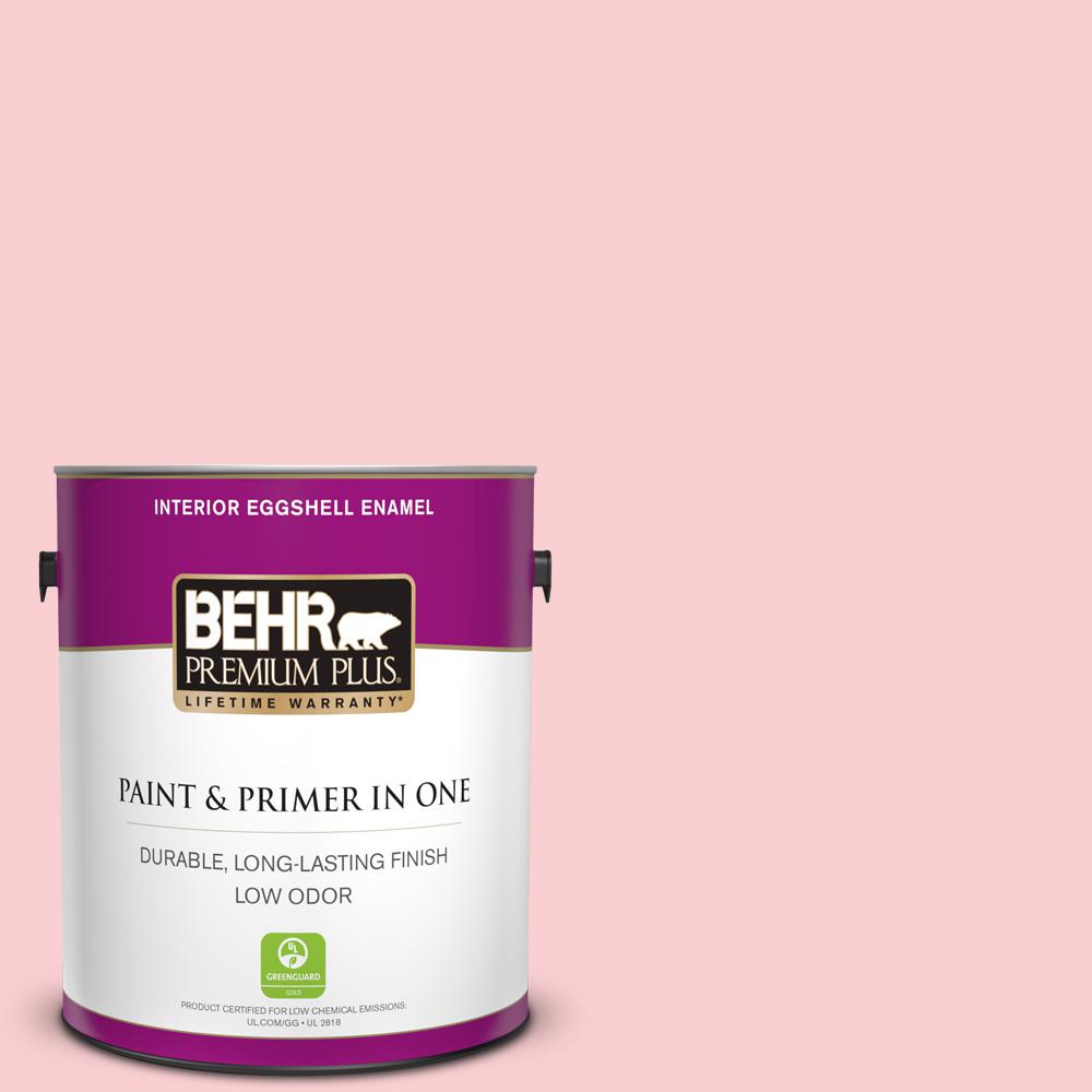 Behr Premium Plus 1 Gal 130a 2 Fading Rose Eggshell Enamel Low 1 Gal 130a 2 Fading Rose Eggshell Enamel Low Odor Interior Paint And Primer In One