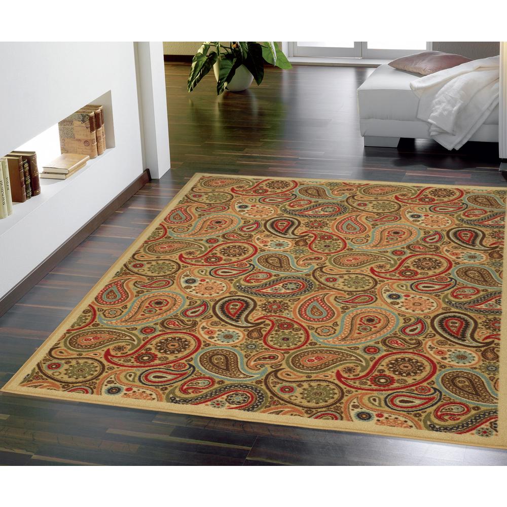 Unbranded Ottohome Collection Contemporary Paisley Design Beige 5 Ft X 6 In Area Rug Oth2152 5x7 The Home Depot - 5 X 6 Contemporary Area Rugs Unbranded Ottohome Collection Contemporary Paisley Design Beige 5 Ft X 6 In Area Rug Oth2152 5x7 The Home Depot - 5 X 6 Contemporary Area Rugs