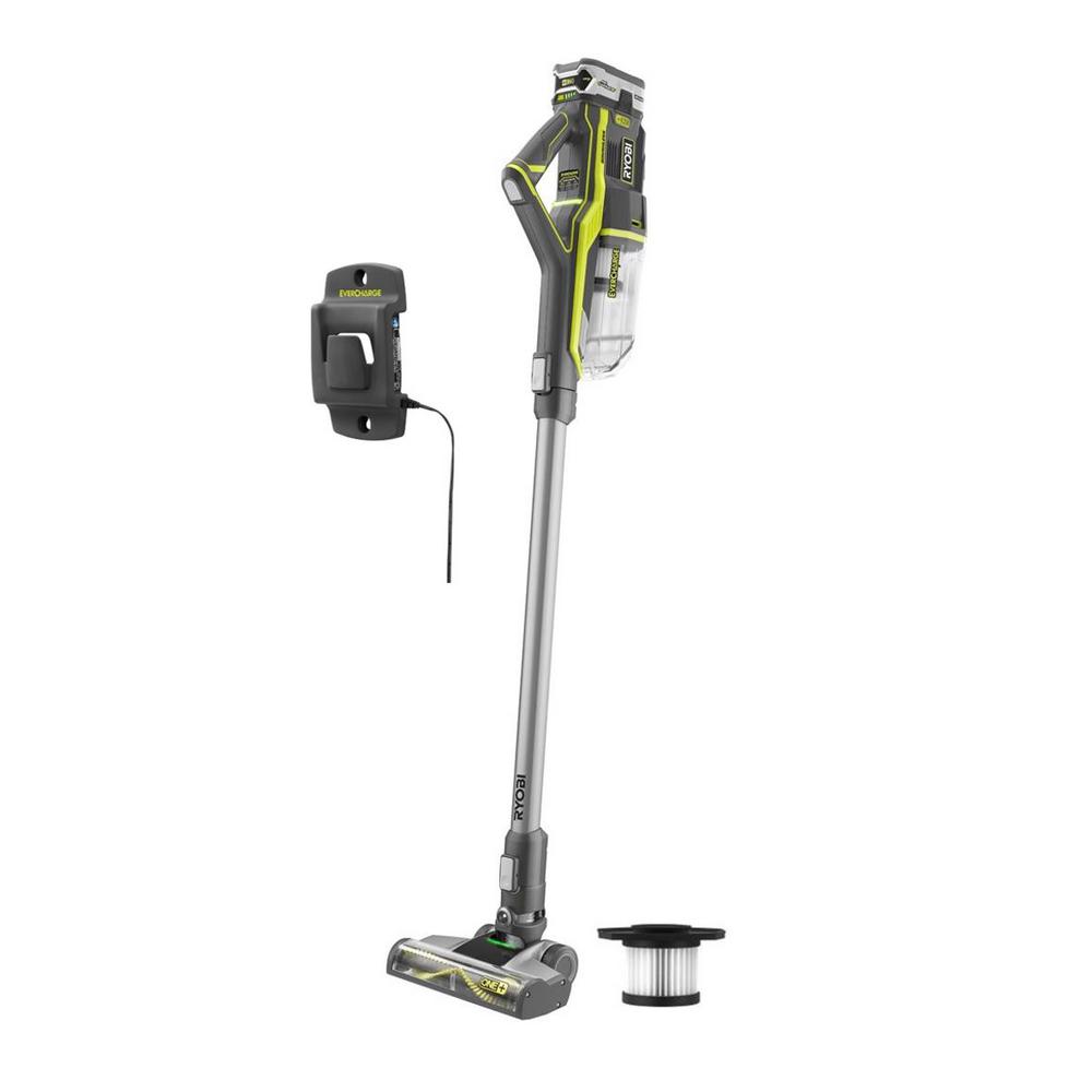 RYOBI 18-Volt ONE+ Cordless Stick Vacuum Cleaner w/ Battery and Filter