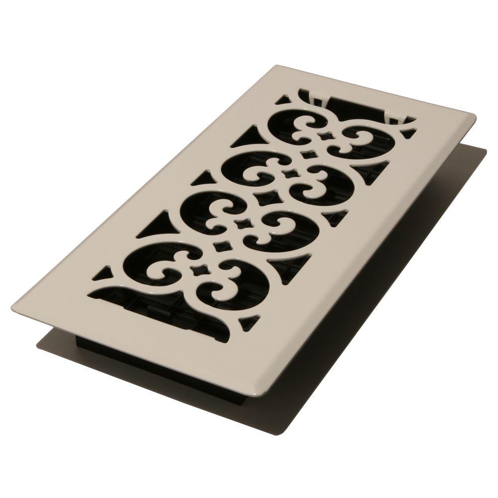 4 in. x 10 in. Steel Floor Register