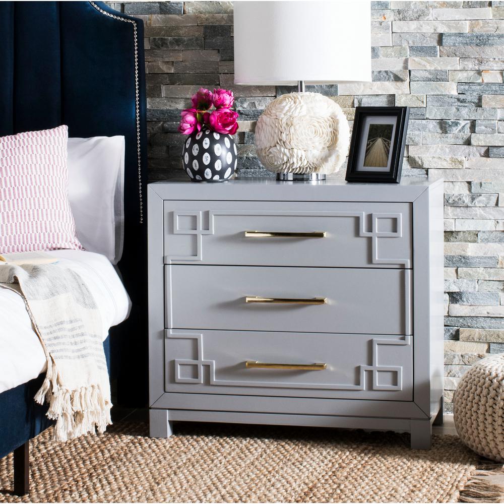 Gray Gold Chest Of Drawers Bedroom Furniture The Home Depot