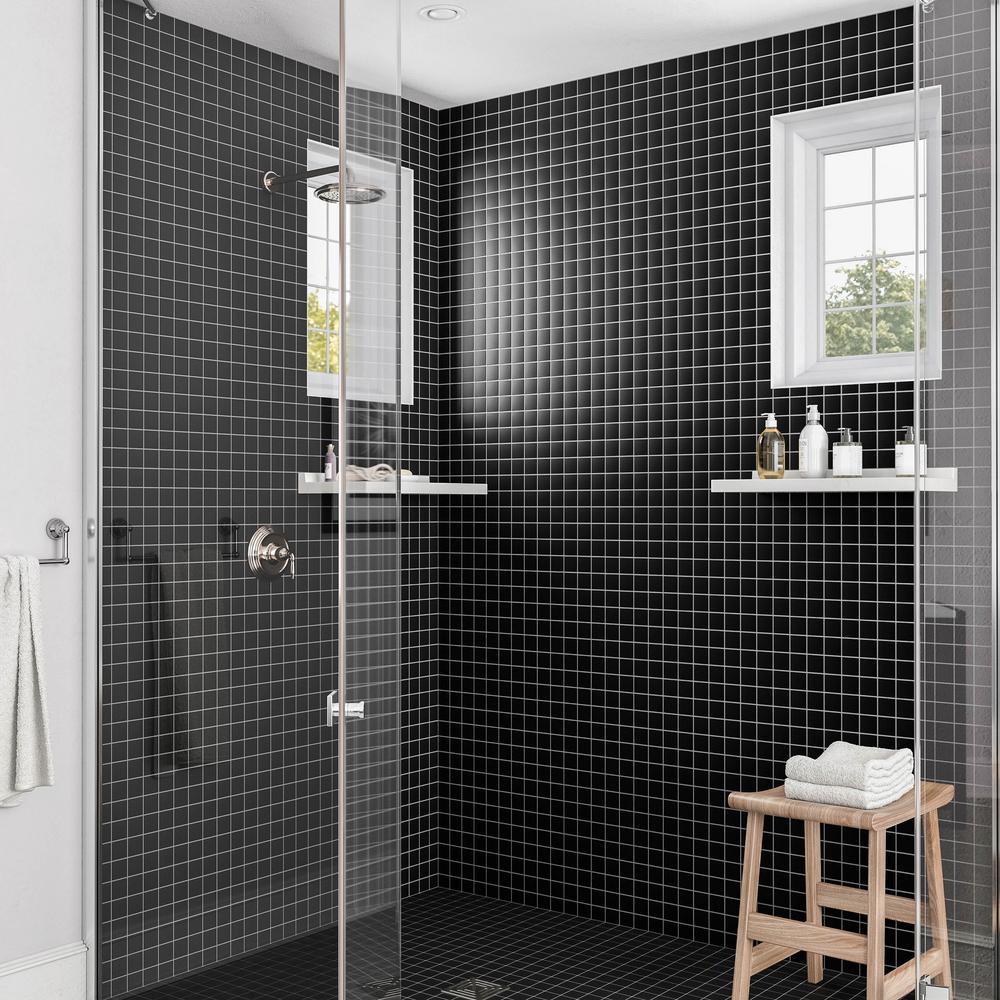 Daltile Re Matte Black 12 In X 24 6 35 Mm Glazed Ceramic Mosaic Tile 2 Sq Ft Piece K71122ms1p2 The Home Depot - Daltile Matte Black Wall Tile Daltile Re Matte Black 12 In X 24 6 35 Mm Glazed Ceramic Mosaic Tile 2 Sq Ft Piece K71122ms1p2 The Home Depot - Daltile Matte Black Wall Tile