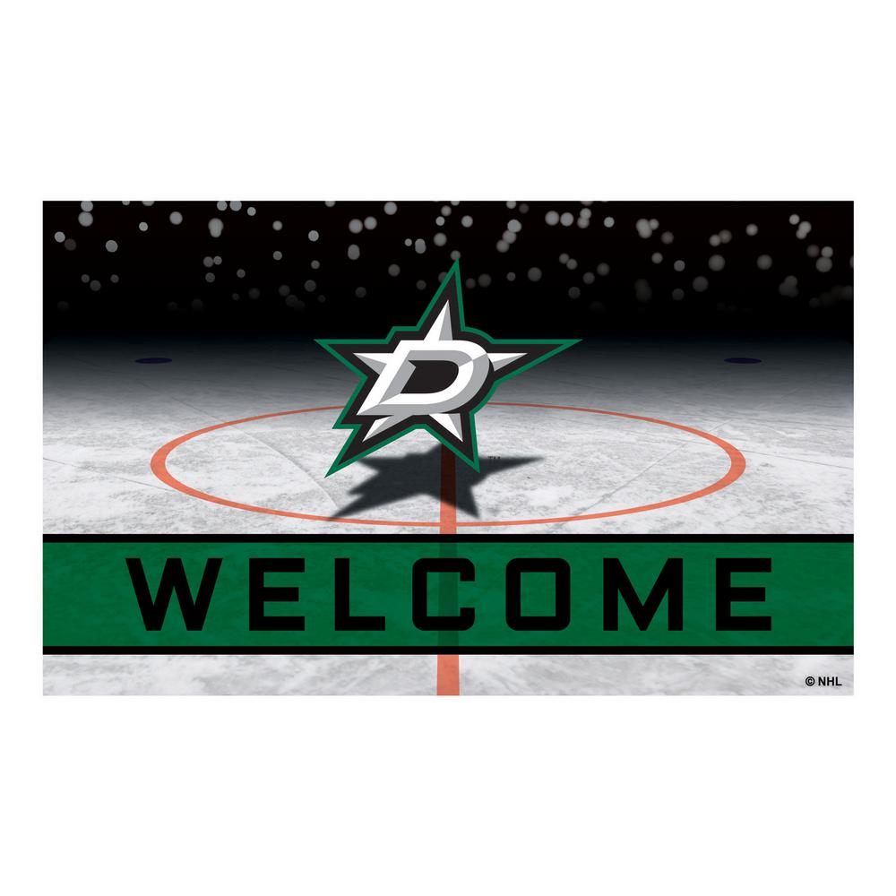 Fanmats Nhl Dallas Stars 18 In X 30 In Rubber Door Mat 21270