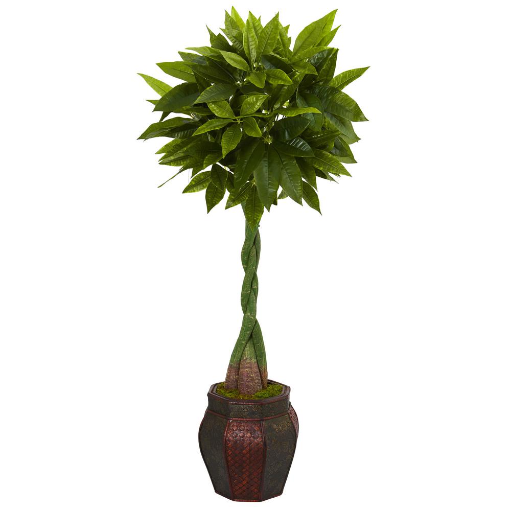 Nearly Natural 5 ft. High Indoor Money Artificial Tree in Decorative