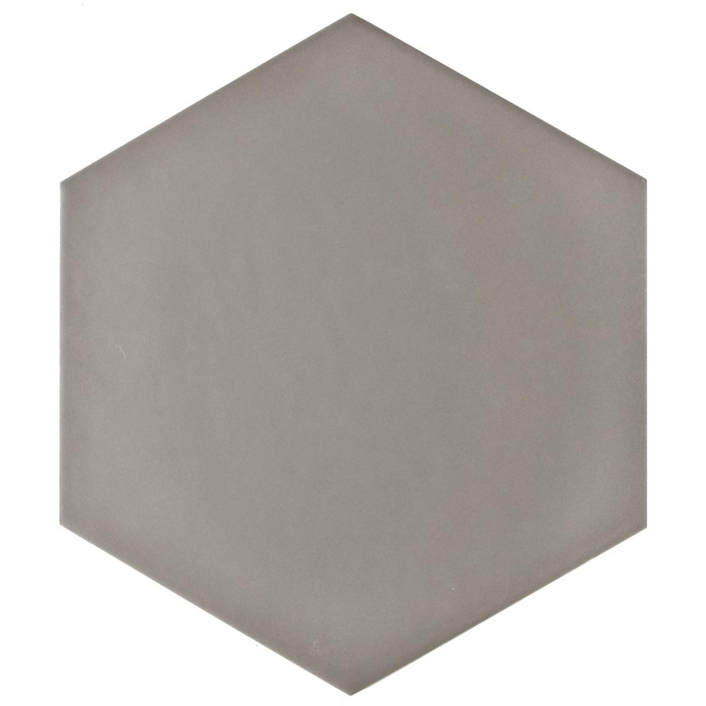 Merola Tile Hexatile Matte Gris 7 In. X 8 In. Porcelain Floor And Wall ...