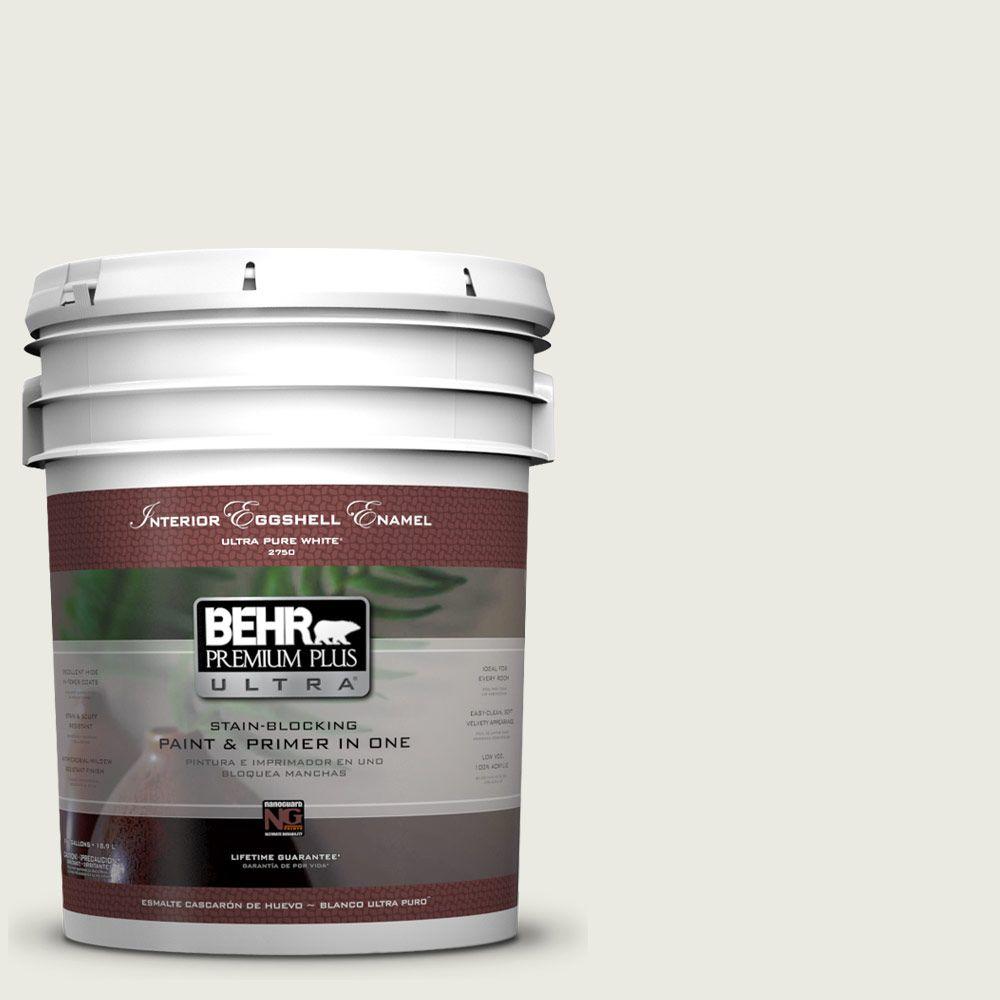 Behr Premium Plus Ultra 5 Gal W F 720 Silver Leaf Eggshell Enamel W F 720 Silver Leaf Eggshell Enamel Interior