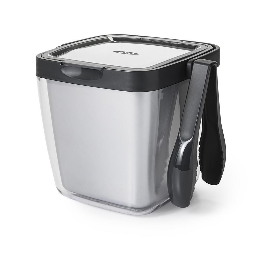 OXO Good Grips Insulated Plastic 3-Piece Ice Bucket Set with Tongs by OXO