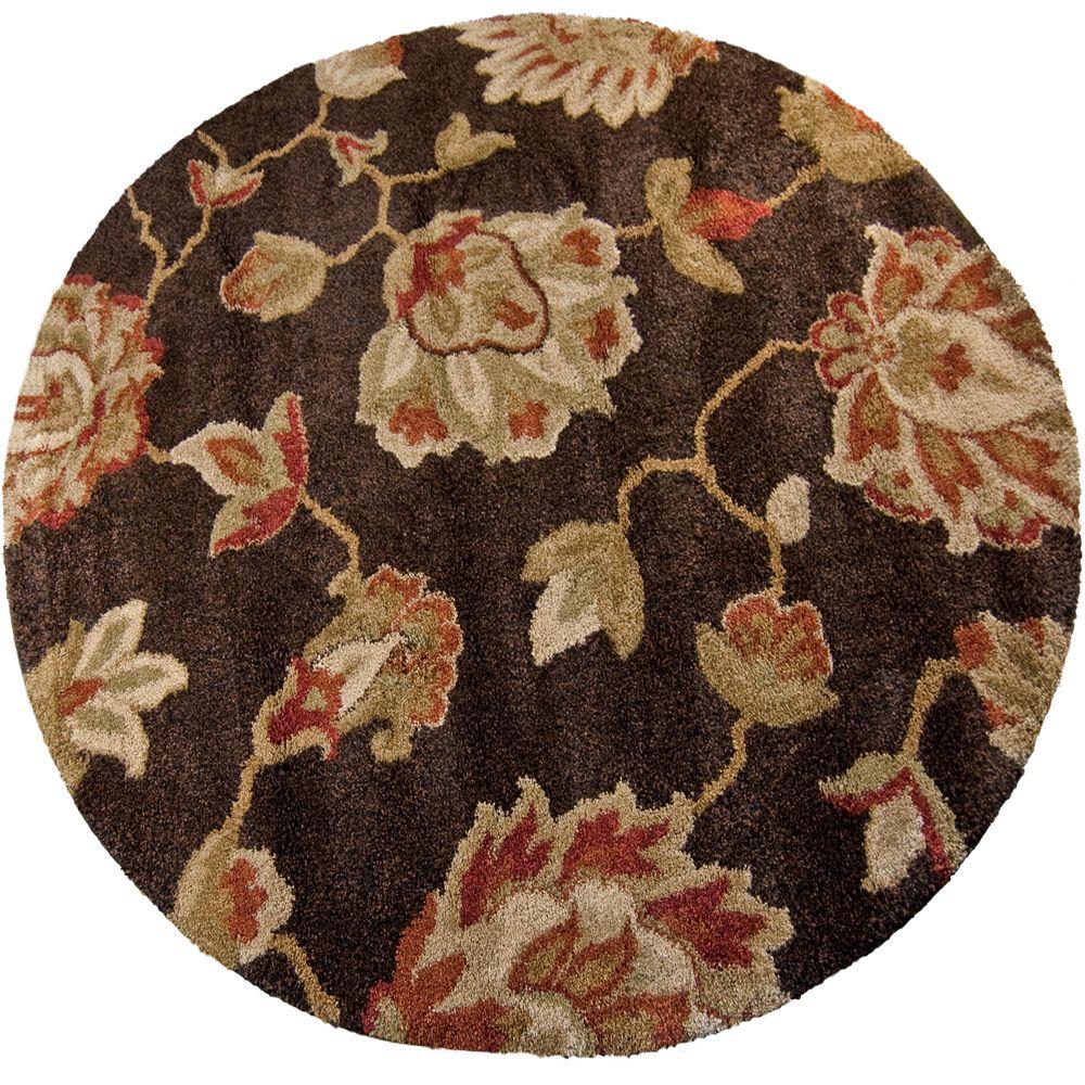 Orian Rugs Como Black 7 ft. 10 in. Round Area Rug238570 The Home Depot