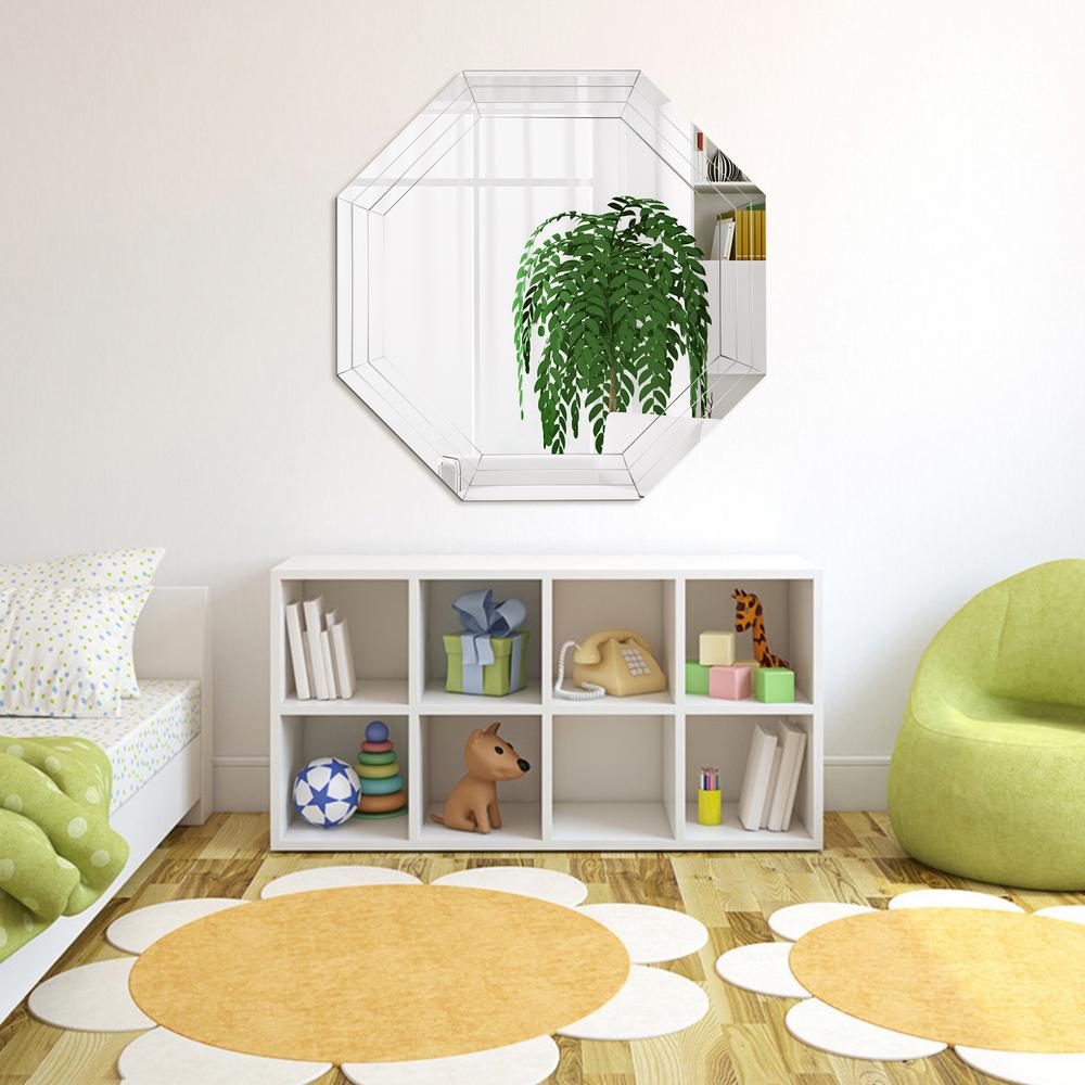 Multi Faceted Octagons Mirror Mom 20225tmm 3232 The Home Depot