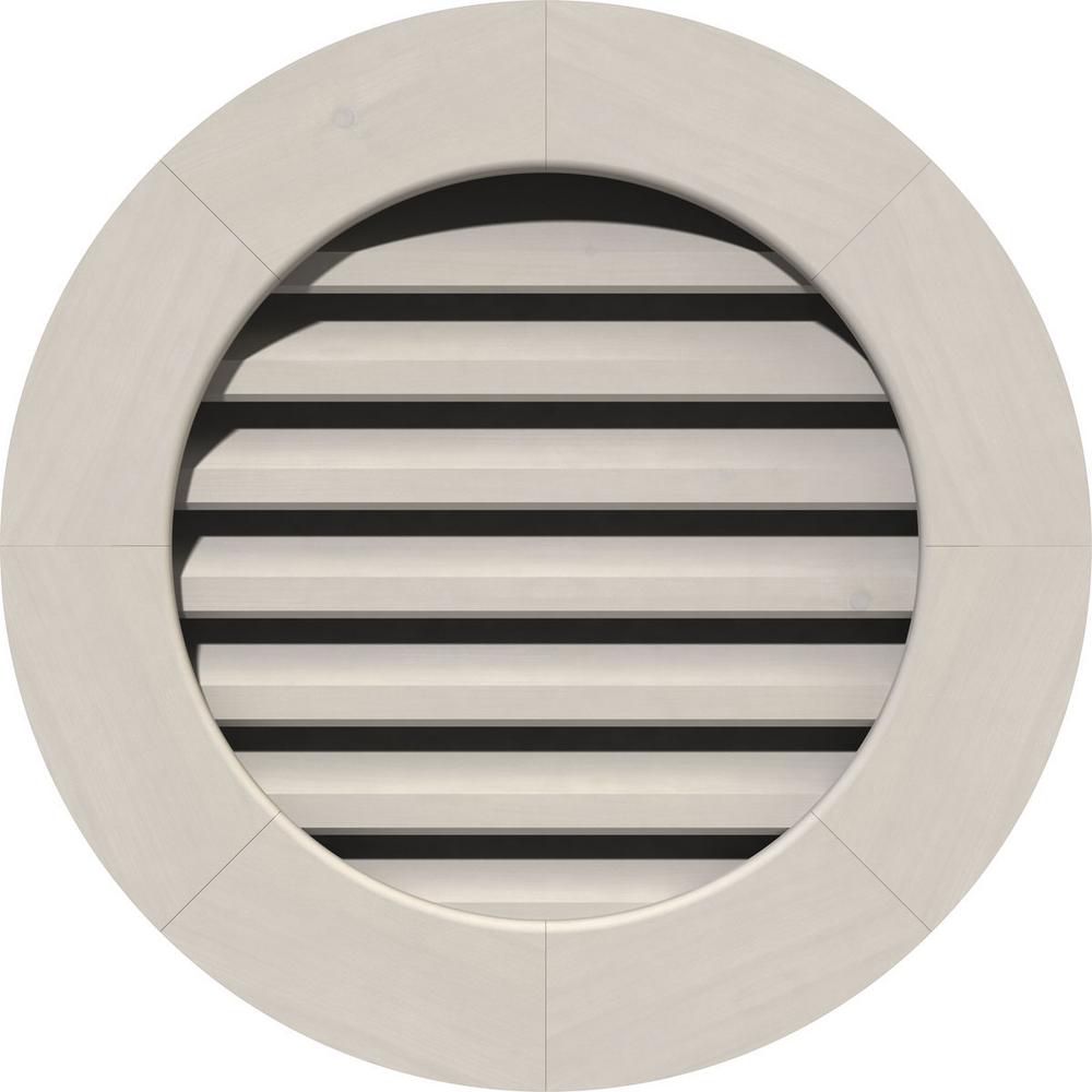 Ekena Millwork 23 In X 23 In Functional Round Gable Vent With