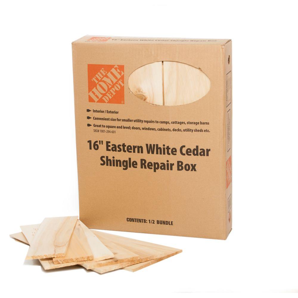 16 in. Eastern White Cedar Shingles Repair Kit (12 sq. ft. per Bundle