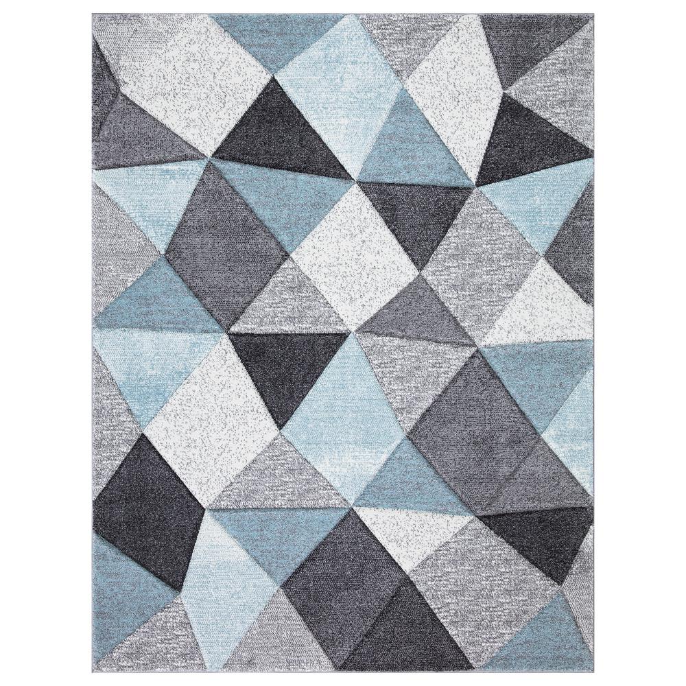 StyleWell Dilaria Blue/Multi-Color 5 ft. x 7 ft. Geometric Hand Carved Area Rug was $111.56 now $66.94 (40.0% off)