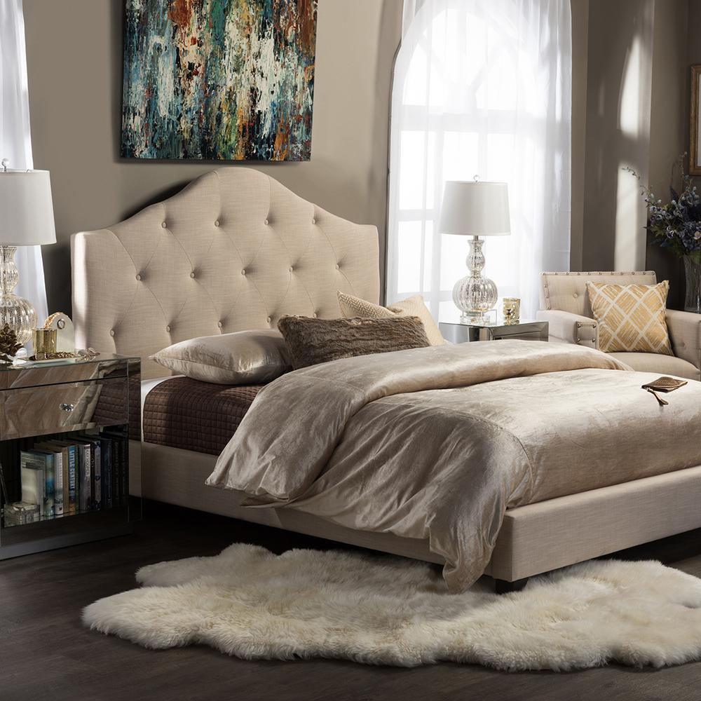 Altos Home Hermosa Beige King Upholstered Bed-ALT-K6502-BGE - The Home ...