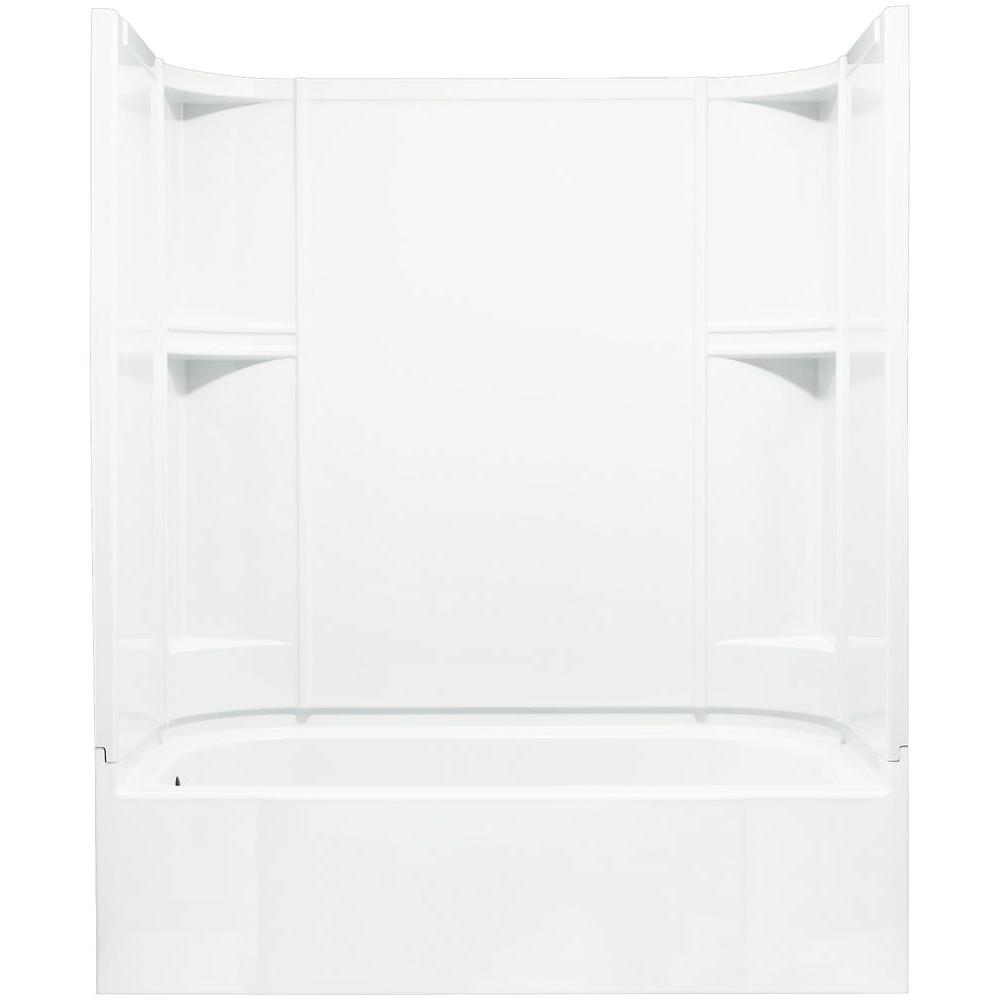 STERLING Accord 30 in. x 60 in. x 72 in. Bath and Shower Kit with Left