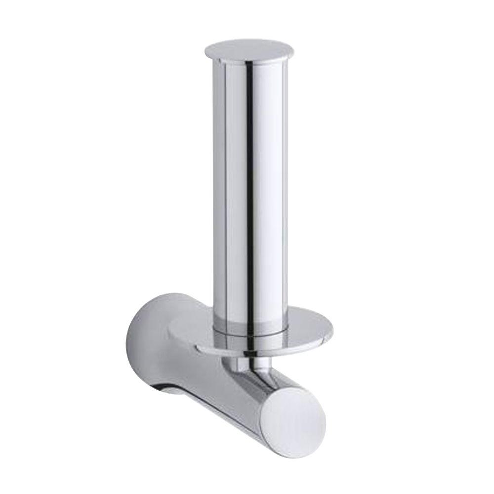 KOHLER Toobi Vertical Single Post Toilet Paper Holder in Polished