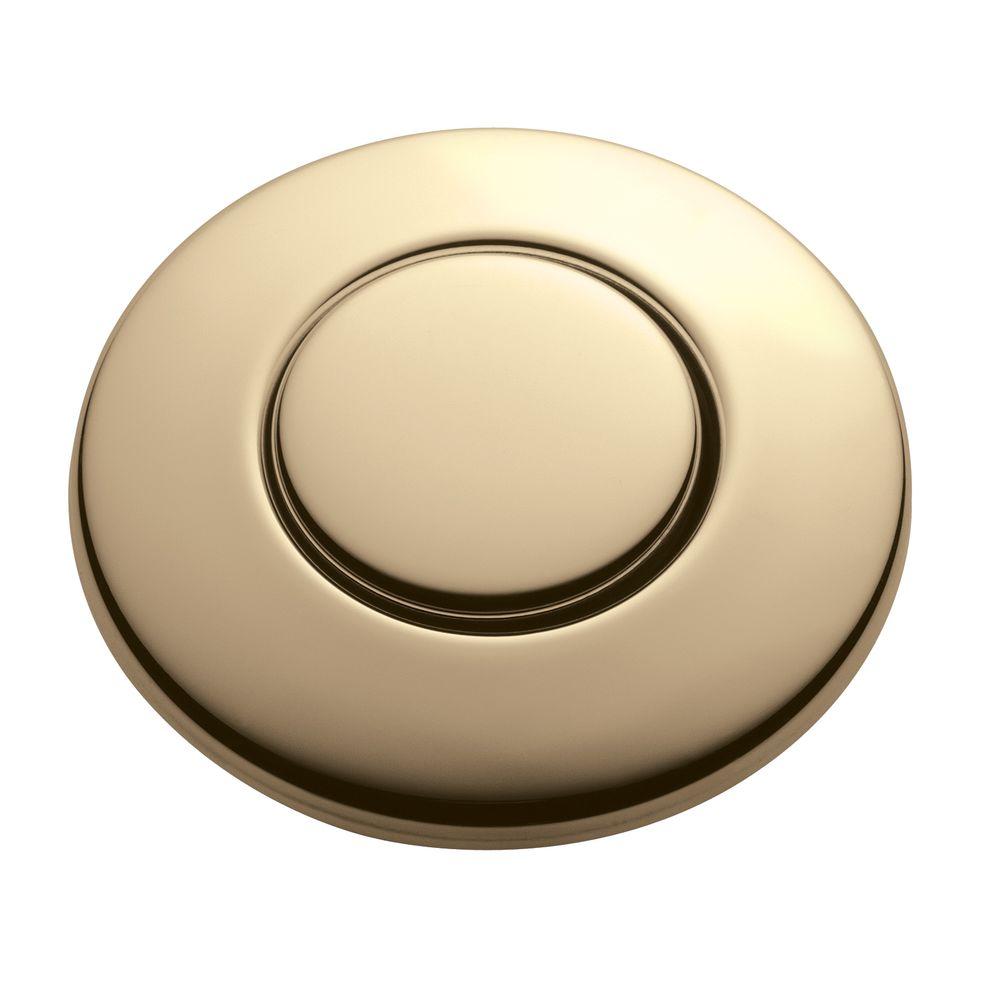 InSinkErator SinkTop Switch Push Button in French Gold for InSinkErator