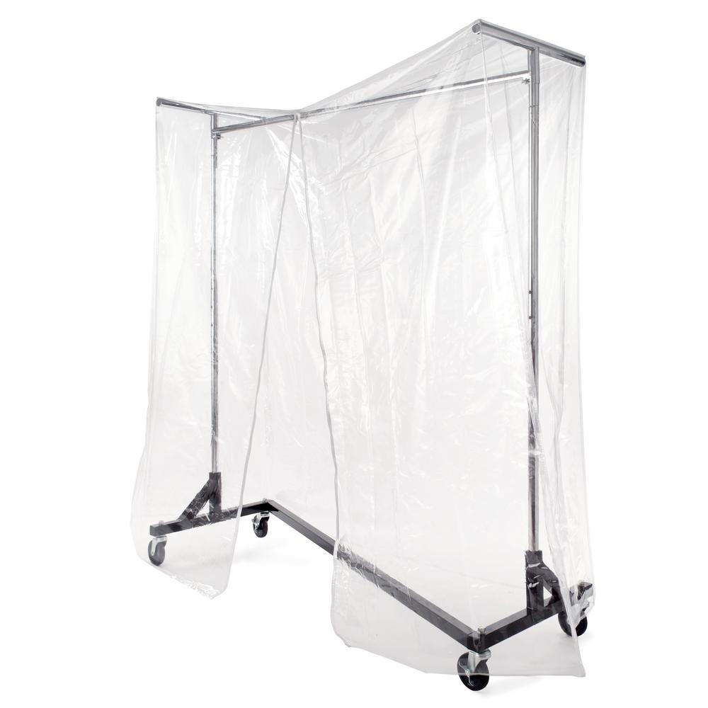 Econoco 64 in. W x 70 in. H Clear Vinyl Cover with Metal Support Bars