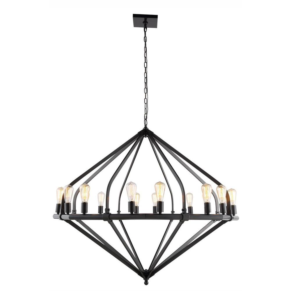 Elegant Lighting Illumina 16 Light Bronze Pendant Lamp 1472g52bz Elegant Lighting Illumina 16 Light Bronze Pendant Lamp