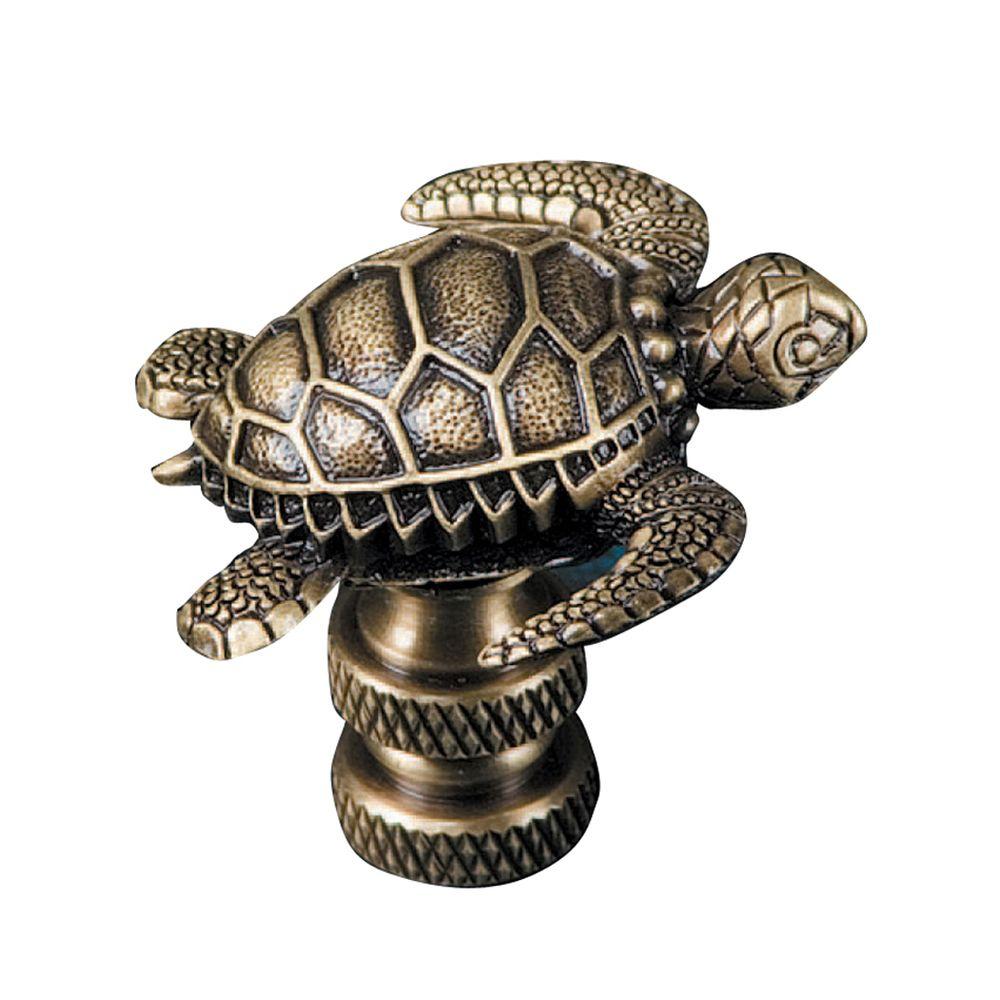 Mario Industries Sea Turtle Lamp Finial B365a The Home Depot Mario Industries Sea Turtle Lamp Finial