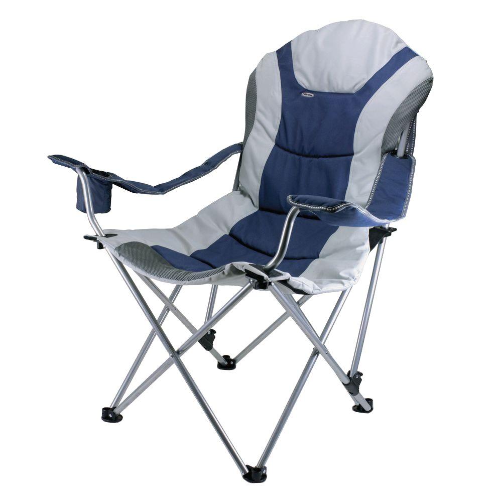 Camping Chairs Furniture The Reclining Camp Navy And Silver Grey Patio Chair