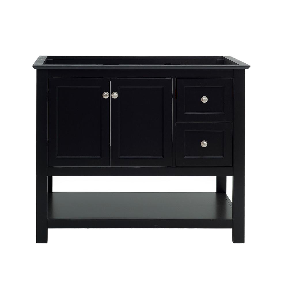 Fresca Manchester 40 In W Bathroom Vanity Cabinet Only Black Fcb2340bl The Home Depot Fresca Manchester 40 In W Bathroom, Home Depot Bathroom Vanities Without Countertops