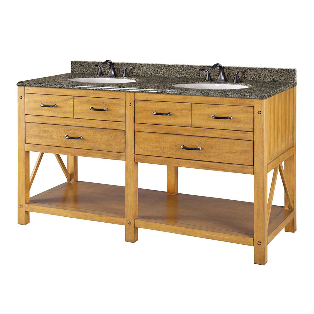 Home Decorators Collection Hamilton 31 in. W Corner Bath Vanity in Sea