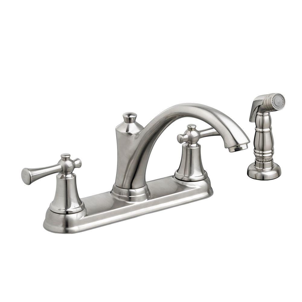 American Standard Portsmouth 2 Handle Standard Kitchen Faucet With American Standard Portsmouth 2 Handle Standard Kitchen Faucet With
