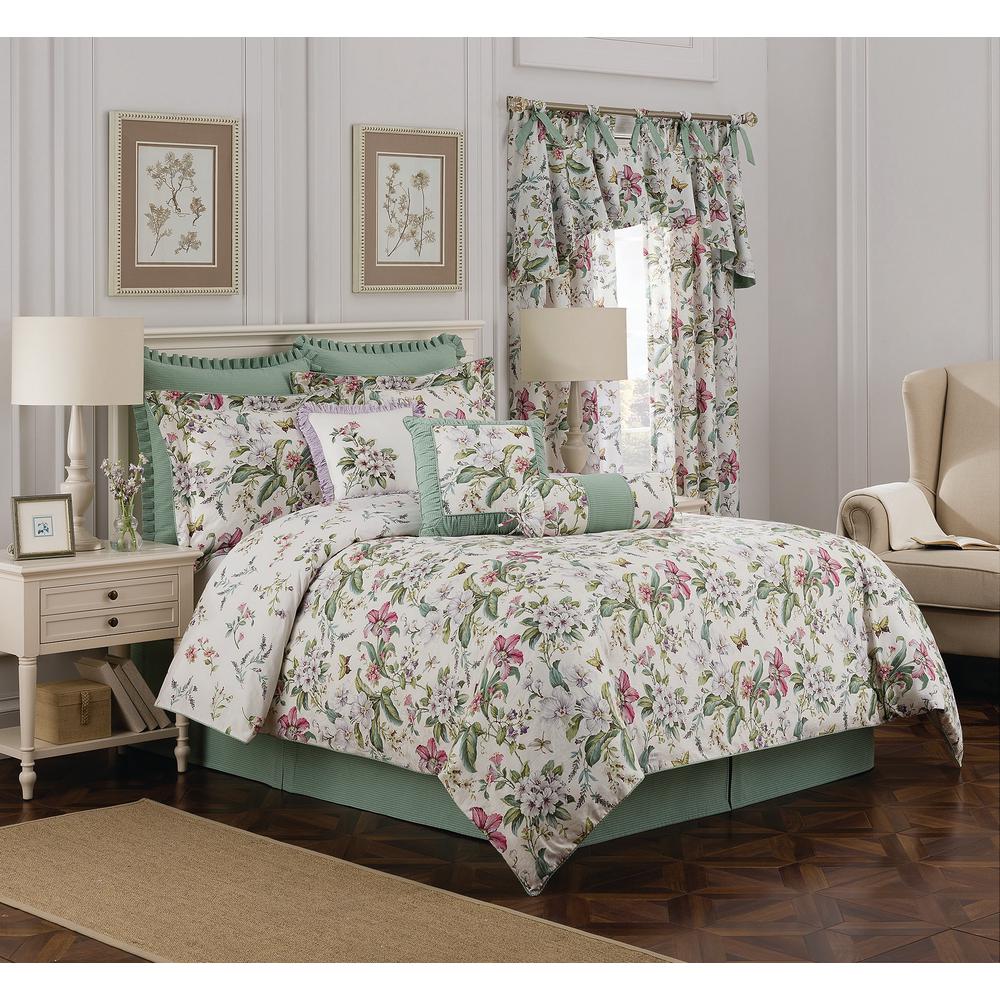 Royal Heritage Home Williamsburg Palace Green 4 Piece Queen Royal Heritage Home Williamsburg Palace Green 4 Piece Queen Comforter Set 048975016985 The Depot