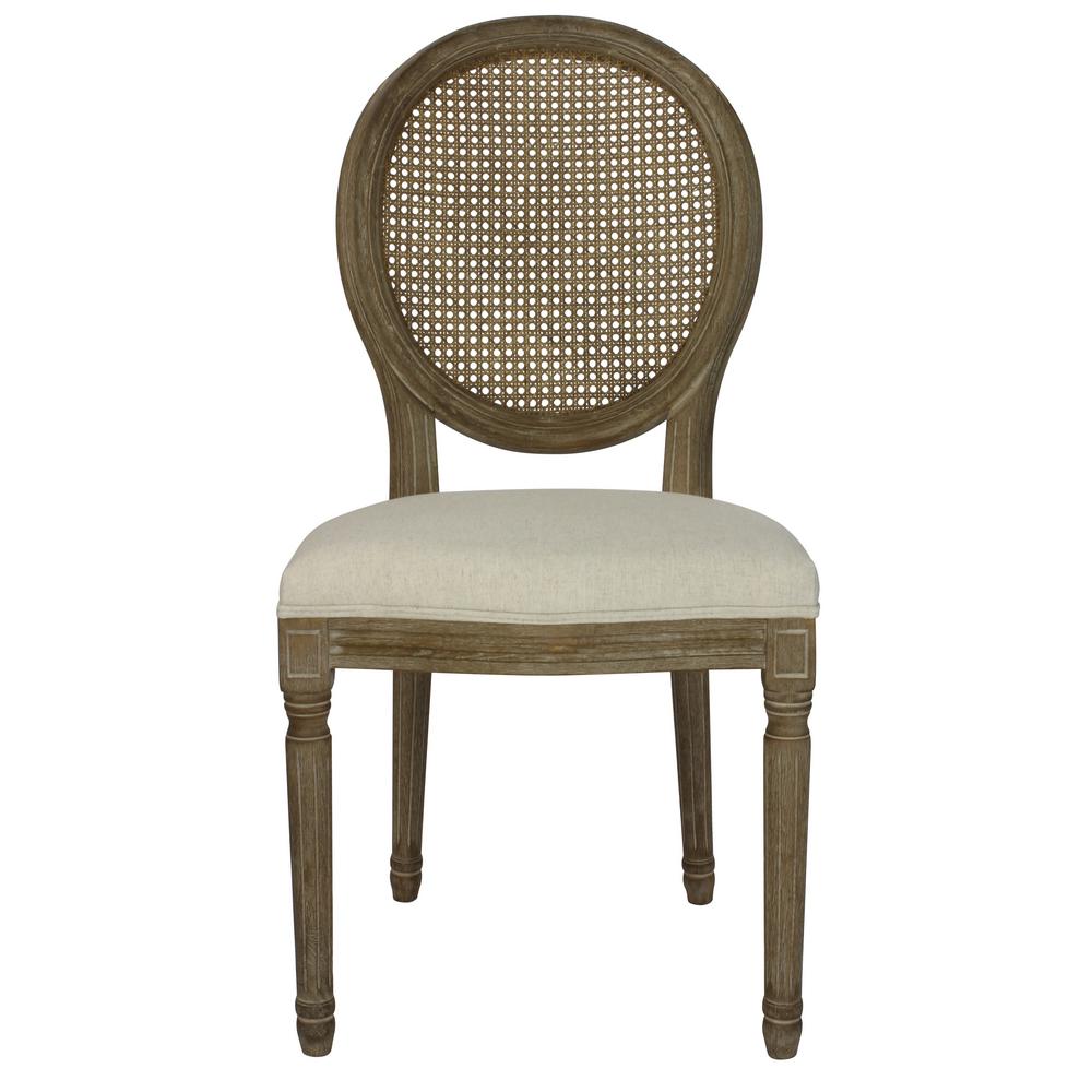 Louis Beige Cane Dining Chair Set Of 2 Dwc 455bg The Home Depot Louis Beige Cane Dining Chair Set Of 2
