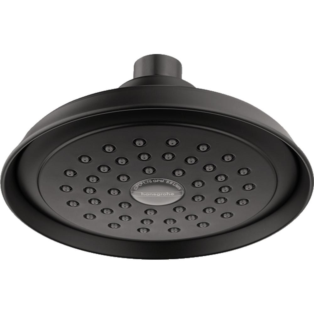 Hansgrohe Joleena 1Spray 5.75 in. Fixed Showerhead in Matte Black
