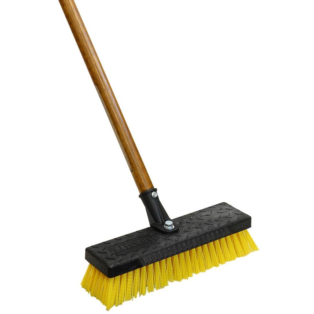 Professional 12 In Wide Heavy Duty Deck Scrub Brush Heavy Duty Deck Scrub Brush