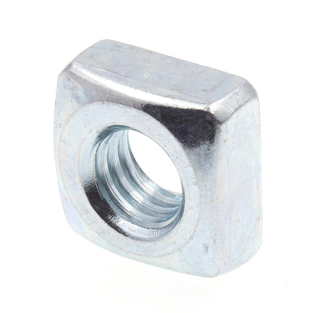 50pcs Zinc Plated 7/8-9 Square Nuts Regular Steel 