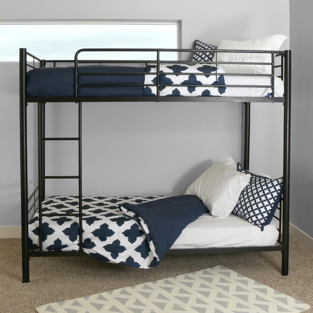 Walker Edison Furniture Company Sunset Twin Over Metal Bunk Bed Walker Edison Furniture Company Sunset Twin Over Metal Bunk Bed Hdtotbl The Home Depot