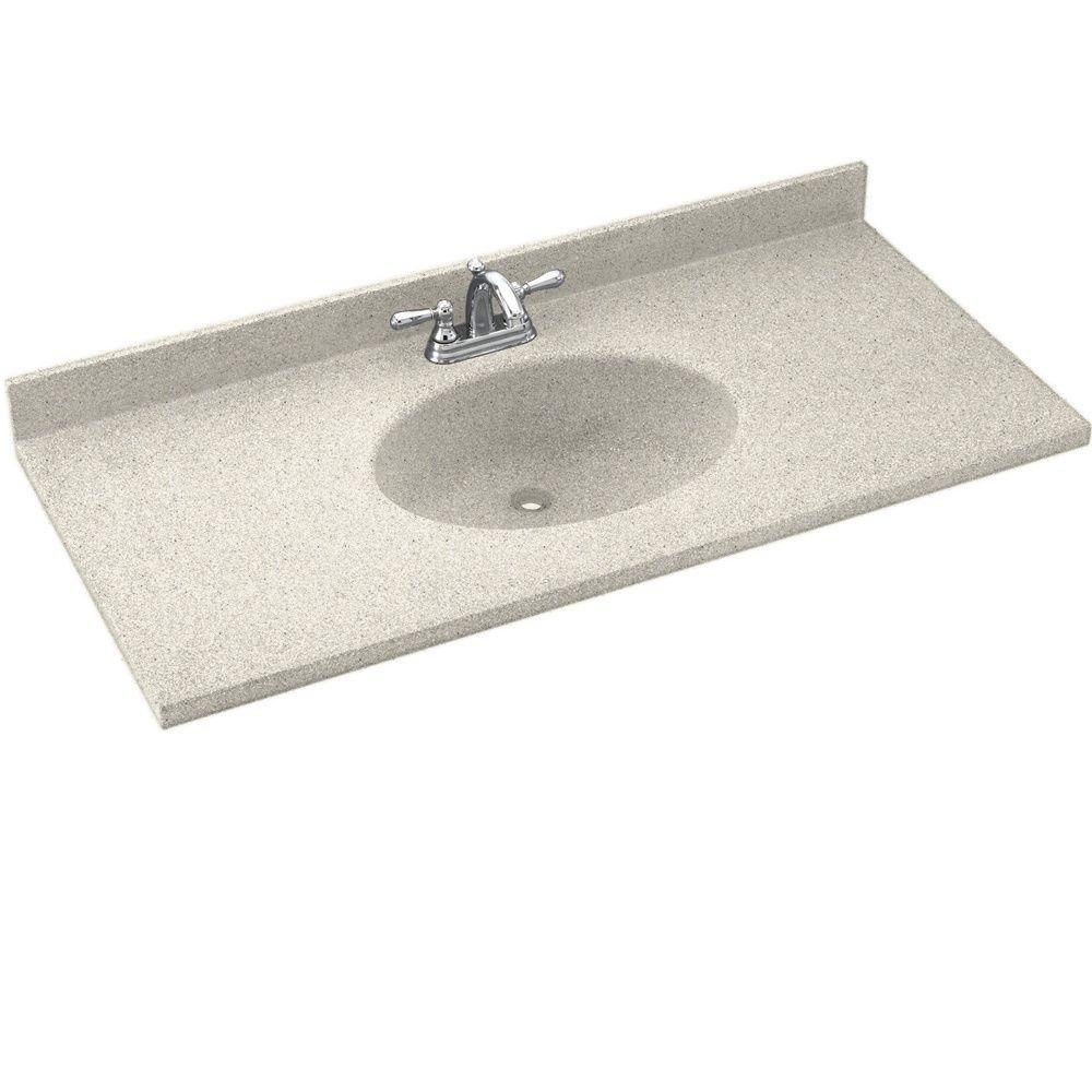 Swanstone Chesapeake 31 in. Solid Surface Vanity Top with ...