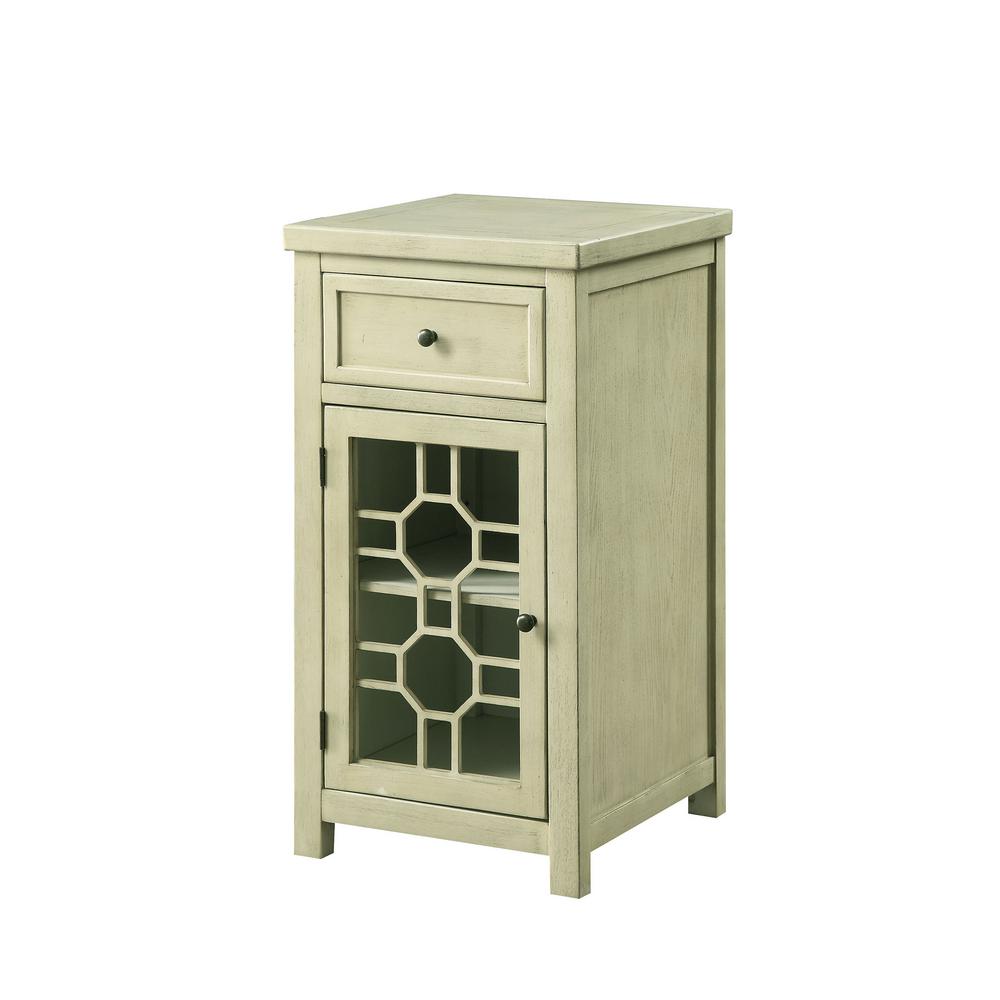 Williams Import Killeen White Side Table With Drawer And Glassless