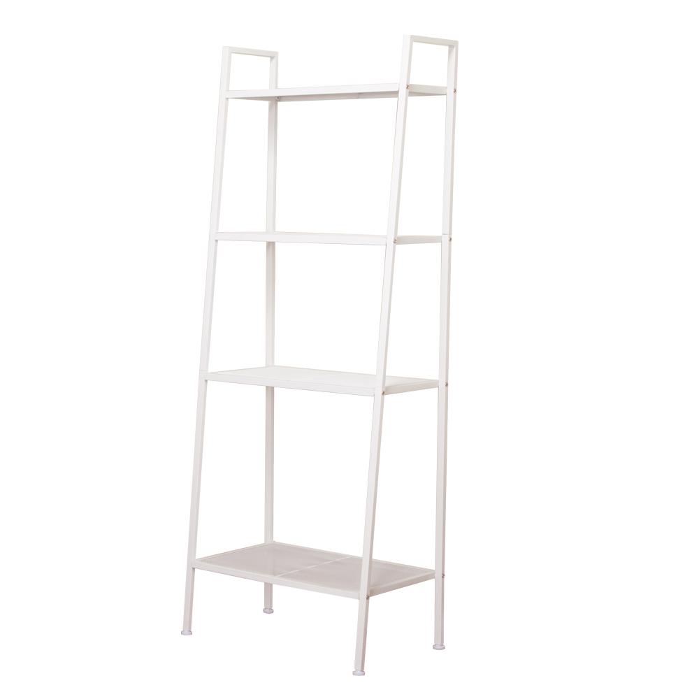 White Garage Shelving Units Shelves Racks The Home Depot 4 Tiers Ivory White Widen Metal Bookcase Bookshelf Leaning Wall Drawer Shelf