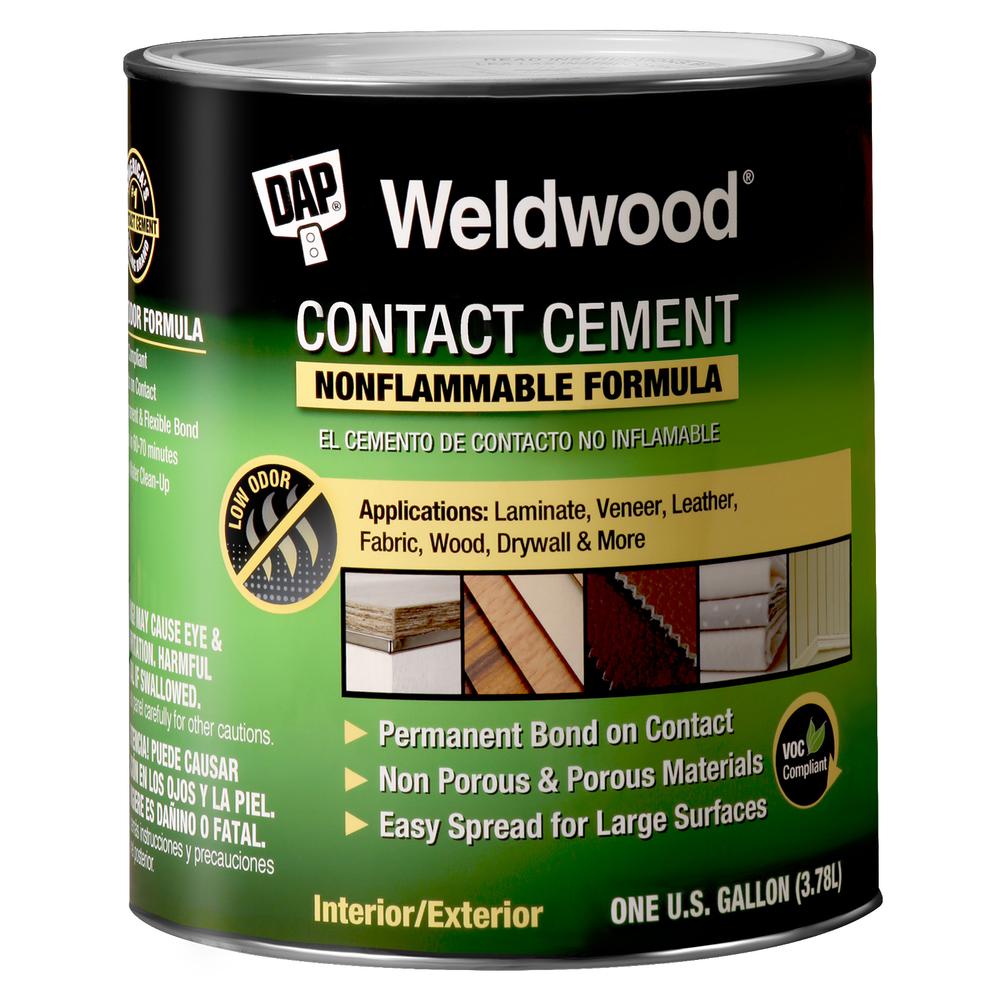 DAP Weldwood 128 fl. oz. Nonflammable Contact Cement-25336 - The Home Depot