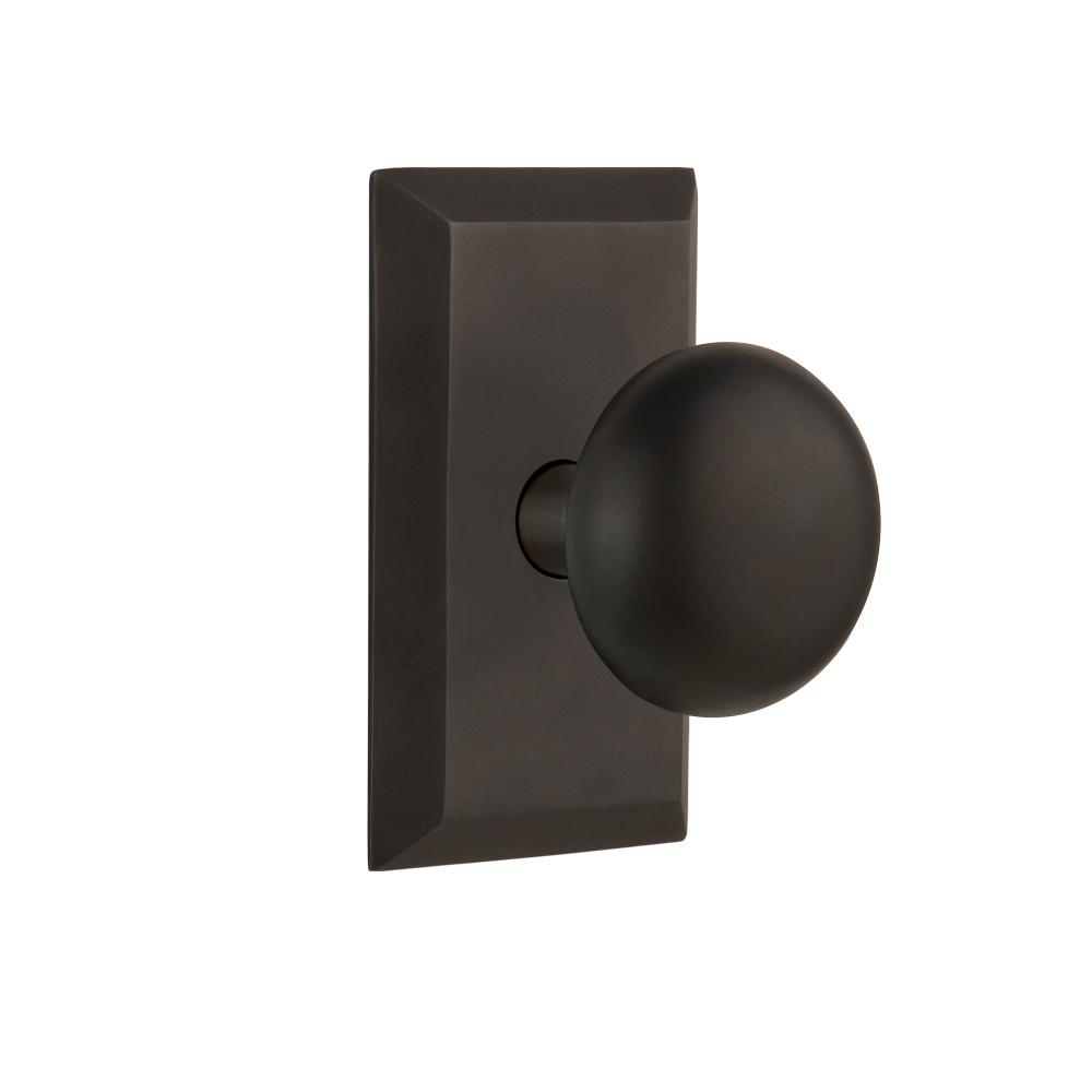 Nostalgic Warehouse Studio Plate 2-3/8 in. Backset Oil-Rubbed Bronze ...