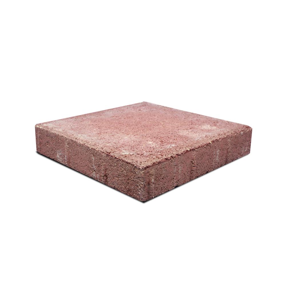 25 lbs. 12 in. x 12 in. x 2 in. Red Concrete Step Block-BP012 - The
