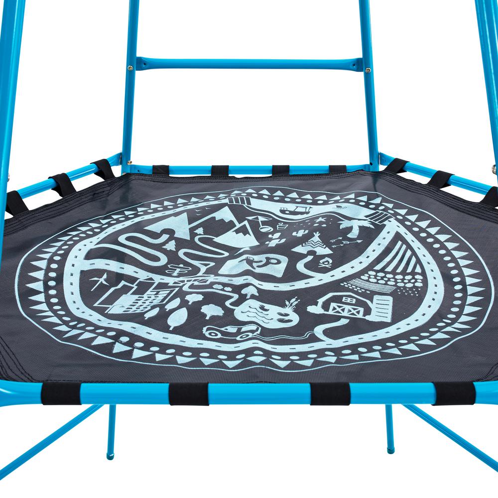 tp explorer metal climbing frame set & slide