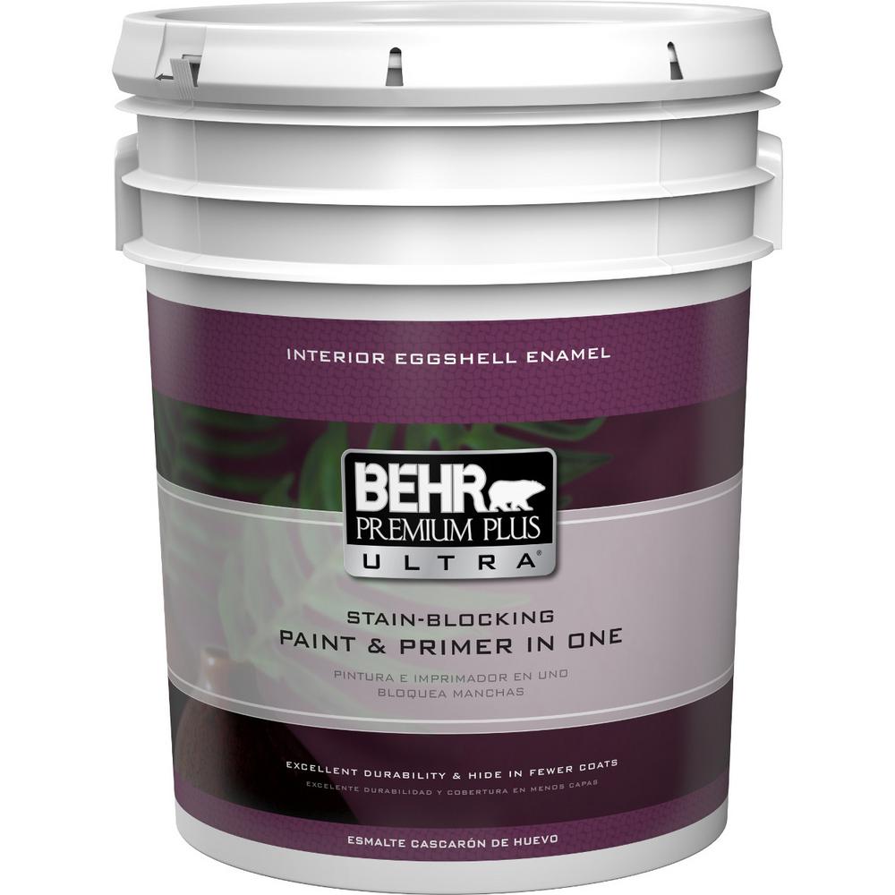 Behr Premium Plus Ultra 5 Gal Medium Base Eggshell Enamel Interior Behr Premium Plus Ultra 5 Gal Medium Base Eggshell Enamel Interior Paint