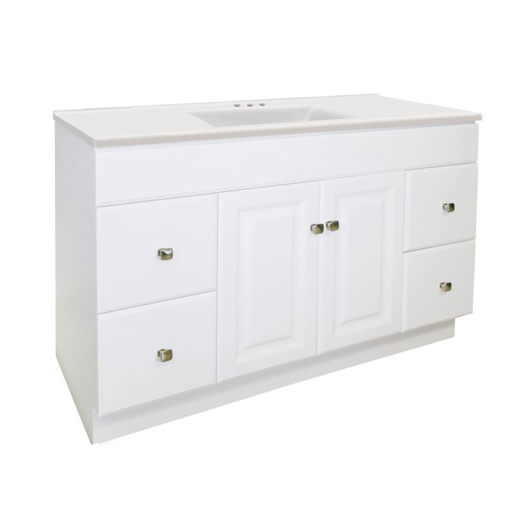 UPC 044321000042 product image for Design House Wyndham 49 in. 4-Drawer Vanity with Cultured Marble Solid White Con | upcitemdb.com