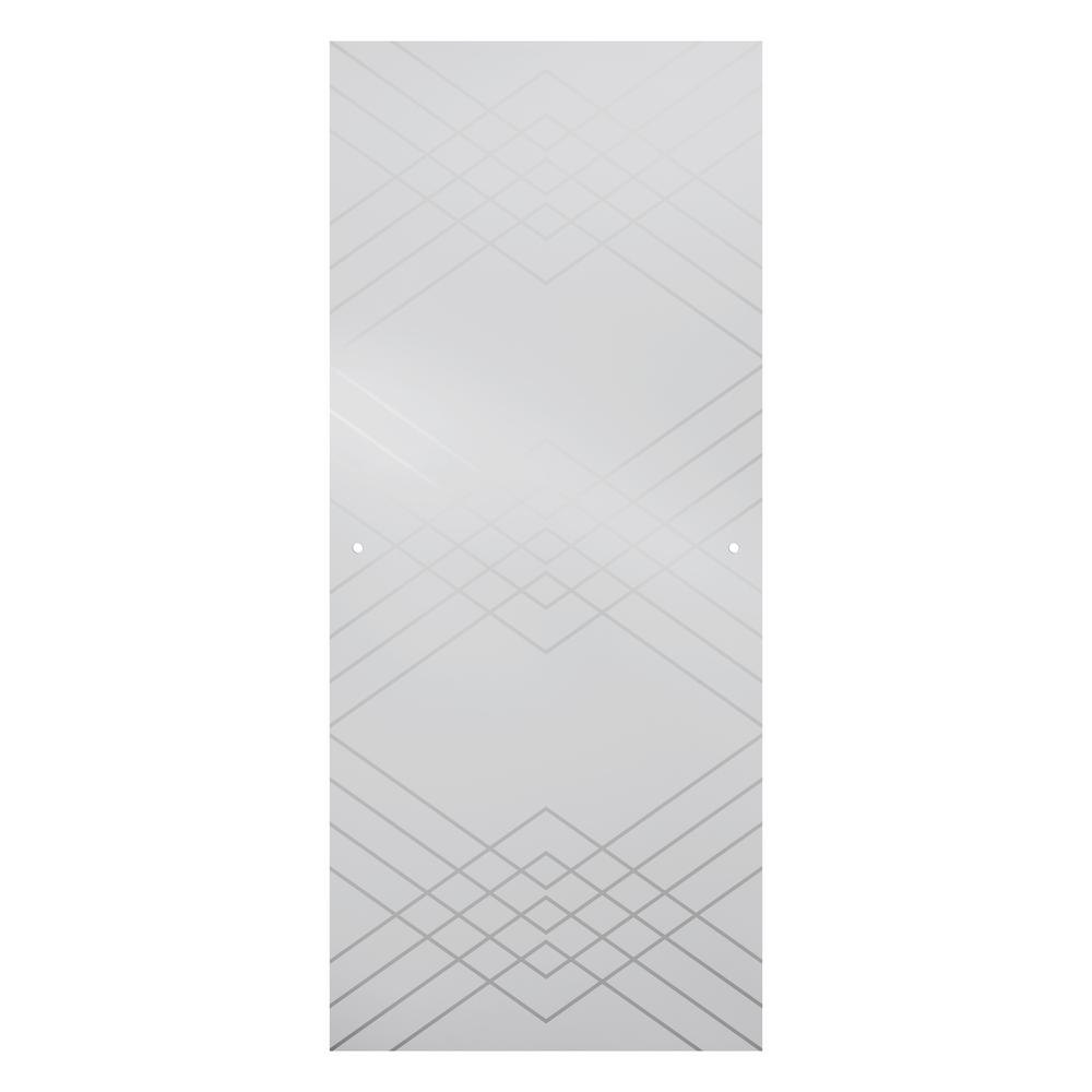 Delta 29 1 32 In X 67 3 4 Frameless Sliding Shower Door Glass Panels Argyle Pair For 50 60 Doors