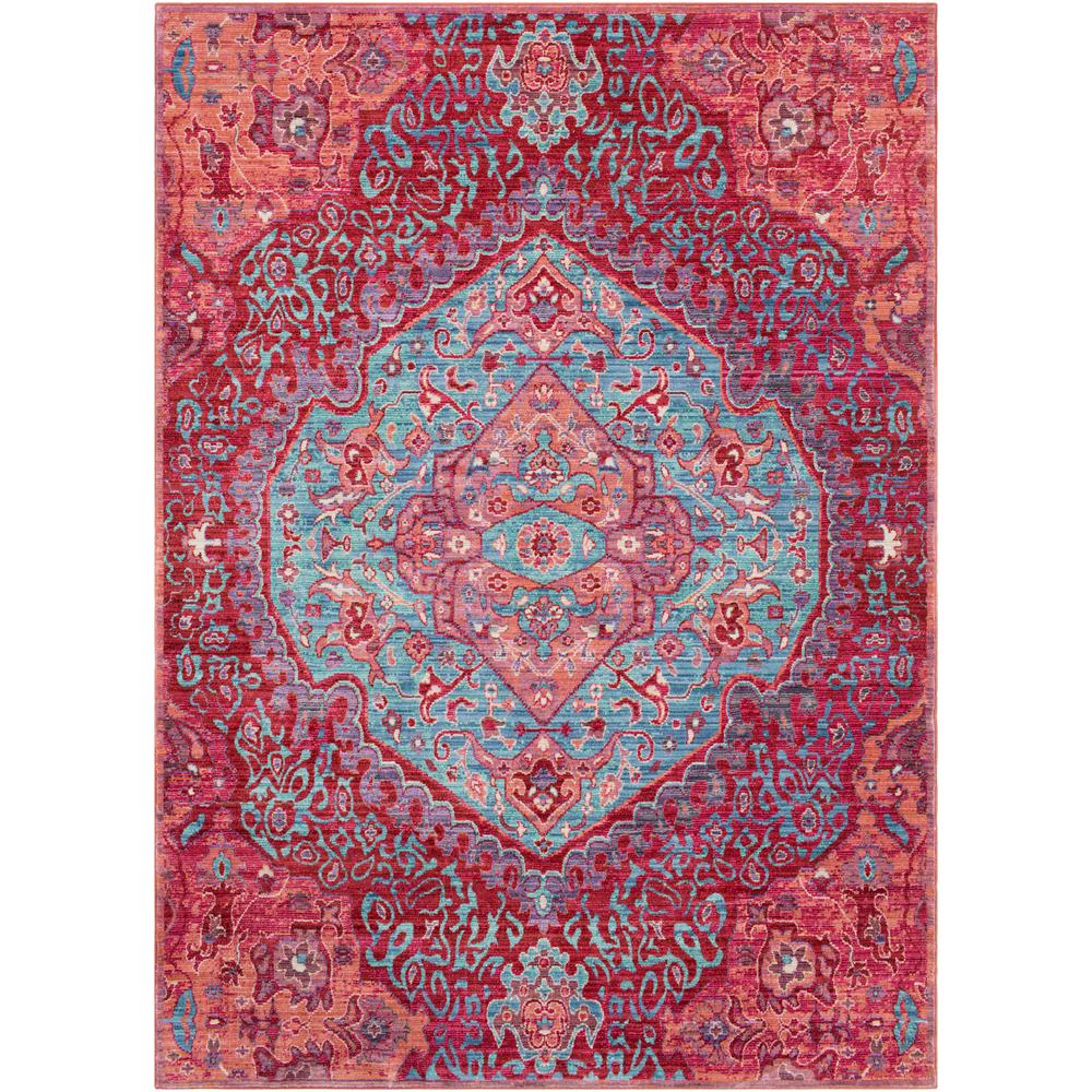 Surya Germili Bright Pink 2 Ft X 3 Indoor Area Rug Ger2325 23 Surya Germili Bright Pink 2 Ft X 3 Indoor Area Rug