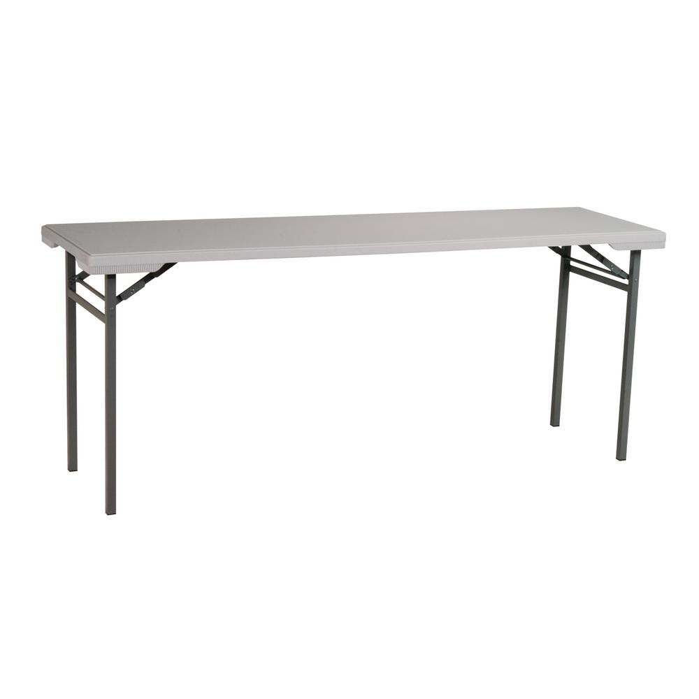 Work Smart Multi-Purpose Light Gray Resin Training Table-BT22 - The ...