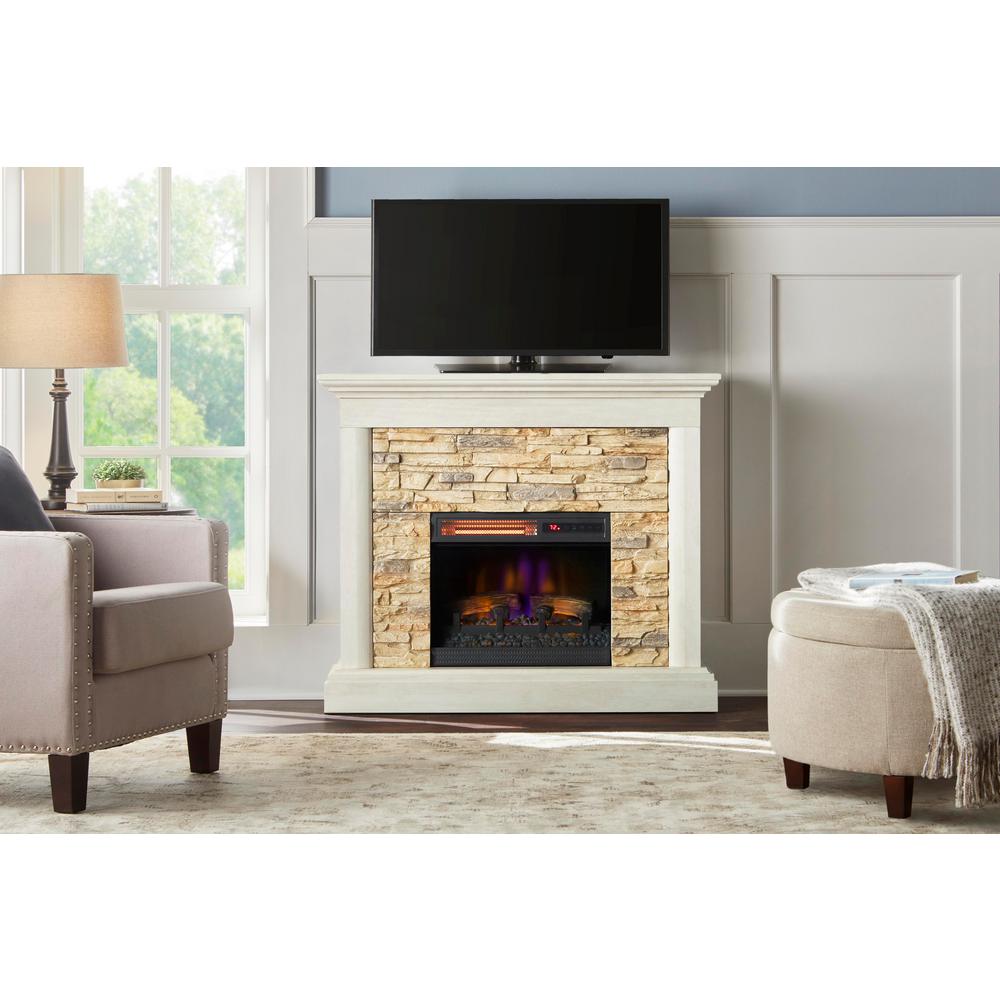 In Freestanding Electric Fireplace, Faux Stone Electric Fireplace Home Depot